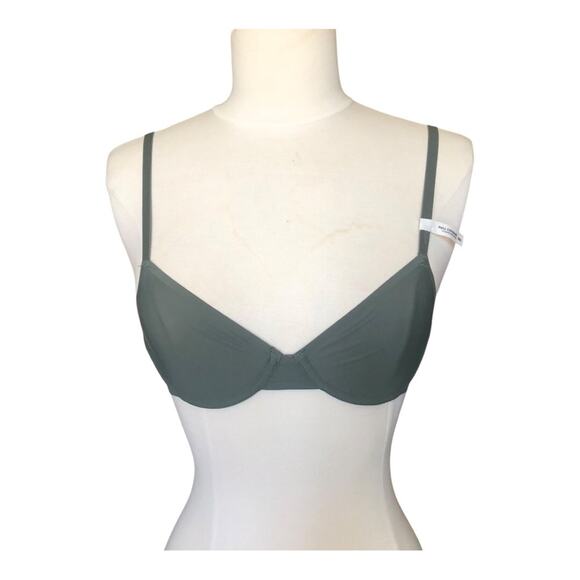 SMOOTHEZ by Aerie Full Coverage Lightly Lined Bra NWT Flexible Wire Green Sz 32A - Picture 1 of 12